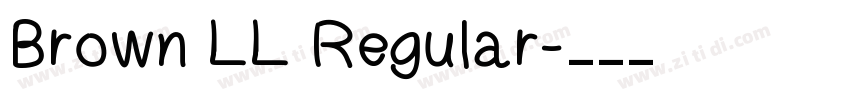 Brown LL Regular字体转换